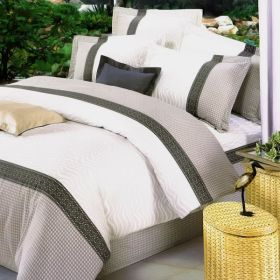 Blancho Bedding - [Elegance] 100% Cotton 4PC Duvet Cover Set (King Size)(Comforter not included) (Comforter not included)(Comforter not included)