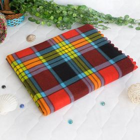[Scotch Plaids] Coral Fleece Throw Blanket (70.9 by 86.7 inches)