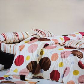 Blancho Bedding - [Colorful Bubbles] Luxury 5PC Bed In A Bag Combo 300GSM (Twin Size)