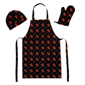 SF Giants OFFICIAL MLB 3-Piece Apron; Oven Mitt and Chef Hat Set