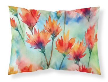Wyoming Indian Paintbrush in Watercolor Standard Pillowcase Lightweight Super Soft Easy Care Decorative Artwork Pillowcase, Standard