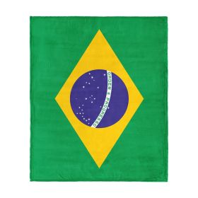 Brazil Flag Silk Touch Throw Blanket 50x60 inches