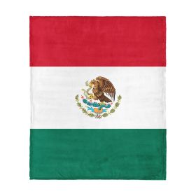 Mexico Flag Silk Touch Throw Blanket 50x60 inches