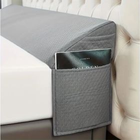 Air layer fabric gap pillow Diamond-shaped pocket193*24.5*15cm (Color: gray)