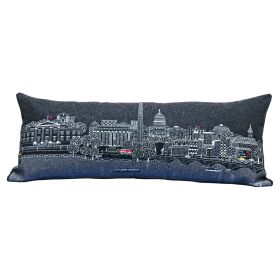 Washington DC Pillow (Color: Night, size: Queen)