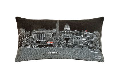 Washington DC Pillow (Color: Night, size: Prince)