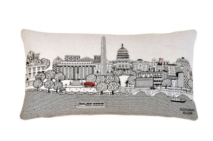 Washington DC Pillow (Color: Day, size: Prince)