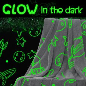 Glow in The Dark Blanket Unicorn Gifts for Girls Kids;  Super Soft Blanket for 1-10 Year Old Birthday Christmas Halloween Thanksgiving Easter Gif (Color: Unicorn Pink)