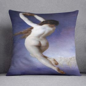 Lost Pleiad By Bouguereau Cushion (Insert: With Insert, size: 20" X 20")