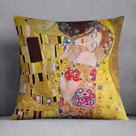 The Kiss by Klimt Cushion (Insert: Without Insert, size: 18" X 18")