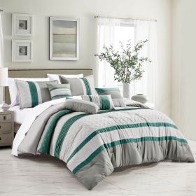 HUDEL 7PC COMFORTER SET (size: Queen)