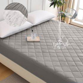 Diamond Grid Ultrasonic Waterproof Mattress Protector (Option: W13664144)